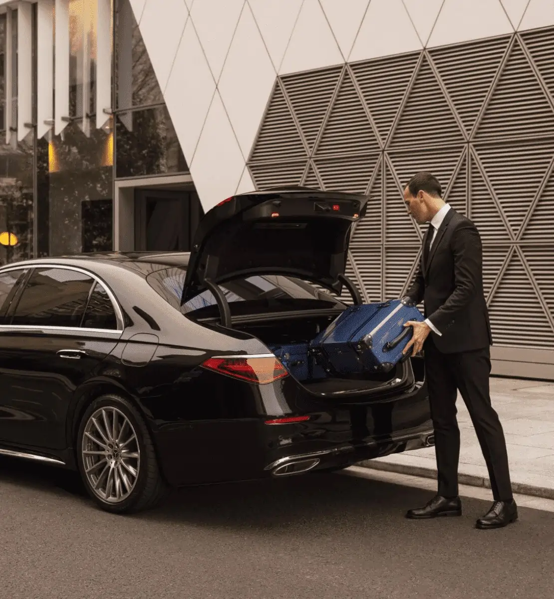Luxury private chauffeur for an elegant evening in the city